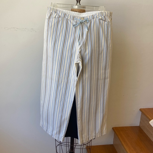Vintage Mod-O-Doc Striped Pants (on trend PJ look!) Cotton Size 3 which is Large - Picture 1 of 8